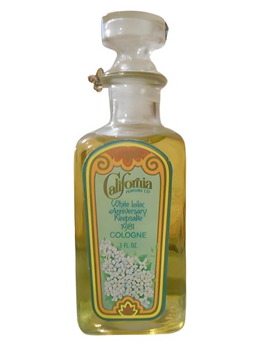California Anniversary Keepsake White Lilac Avon